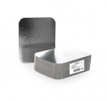 Крышка картон-мет. для алюминиевой формы(490) размер 140х115. 1/100 шт  402-706
